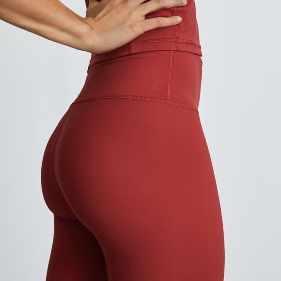 Everlane The Perform Legging Brandy Rose Red High Rise Size XL - Picture 3 of 7